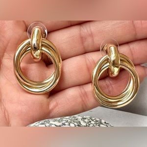 Chunk Gold Plated Minimalist Hoop Earrings
